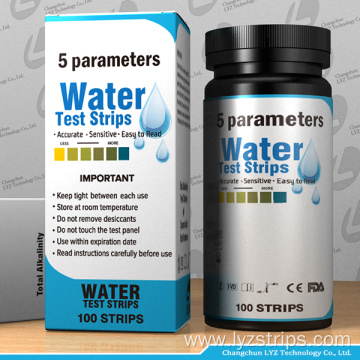 Aquarium water test kit for liquid 5 parameters